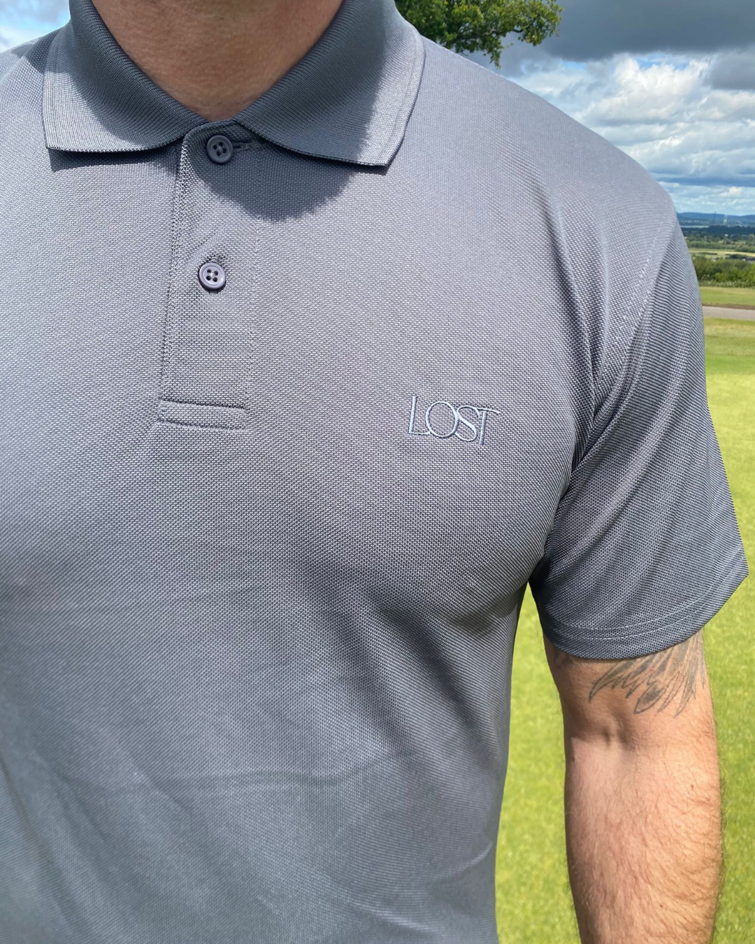 Limited edition men’s golf polo UK, breathable and quick-dry
