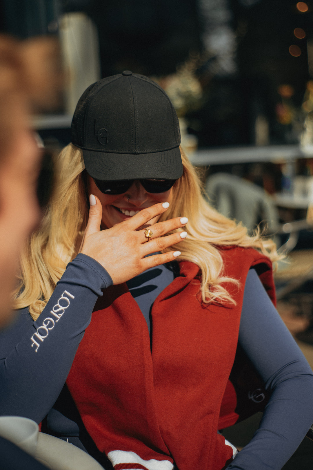 Unisex water-resistant golf cap with 6-panel design by LMC