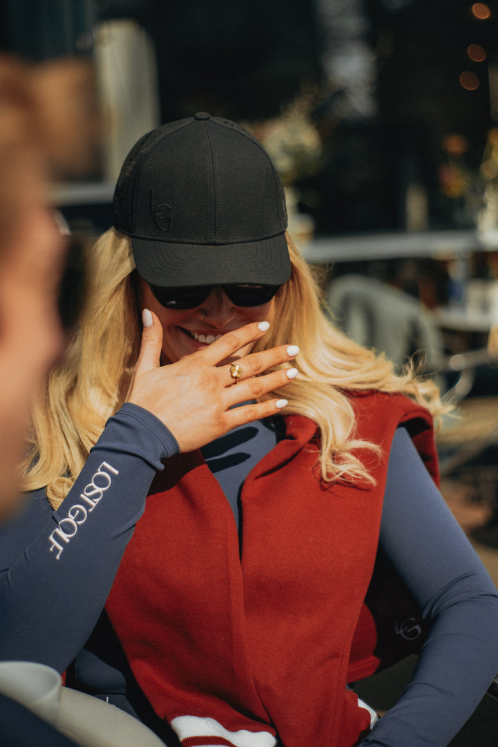 Unisex water-resistant golf cap with 6-panel design by LMC