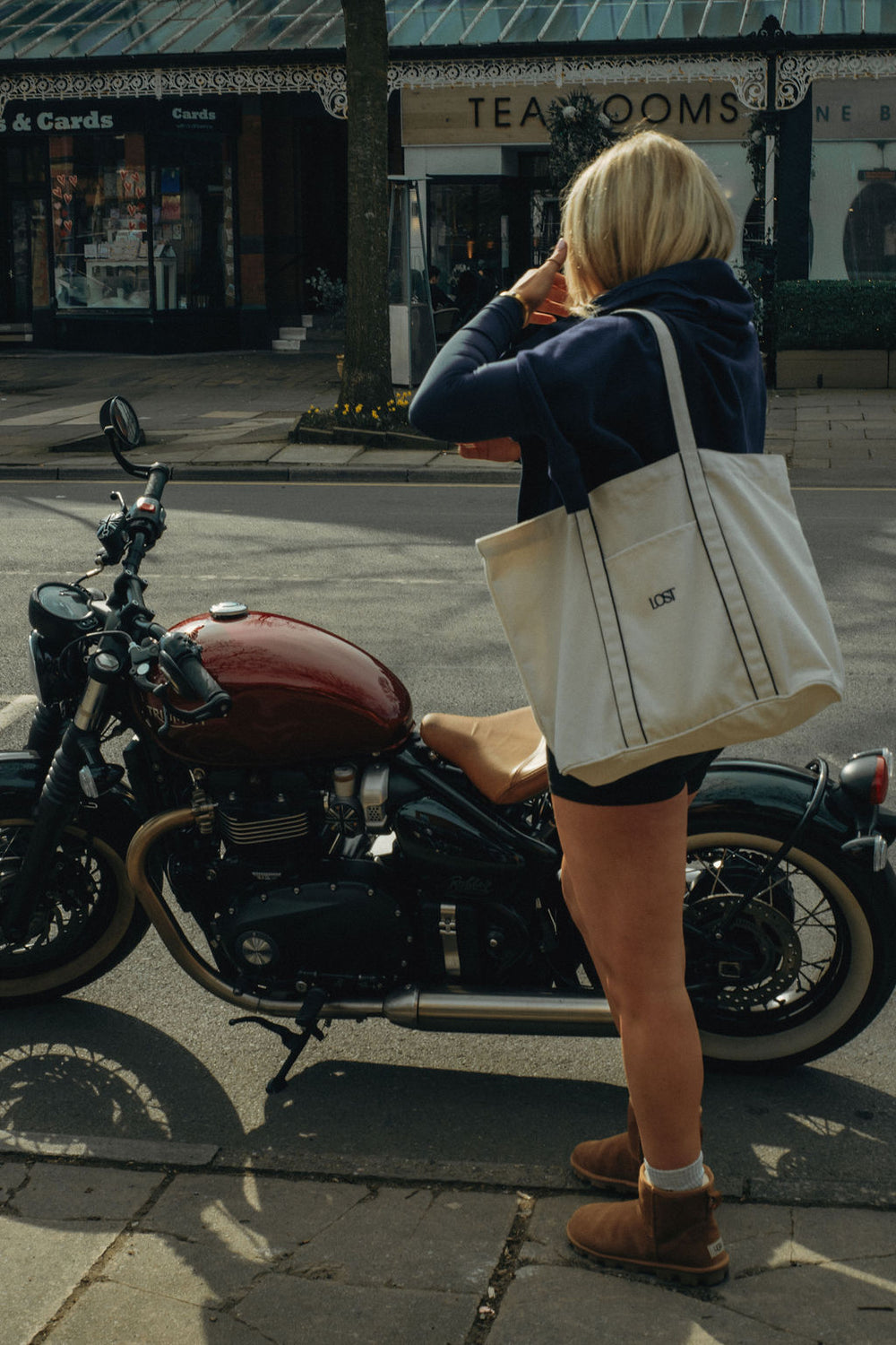 Lost Members Club Court Tote, canvas sport bag with front pocket