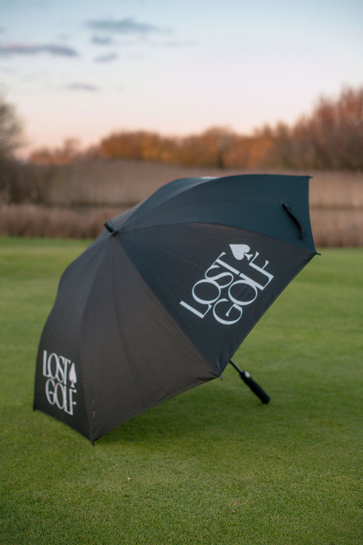 Wind-resistant golf umbrella with large canopy by Lost Members Club