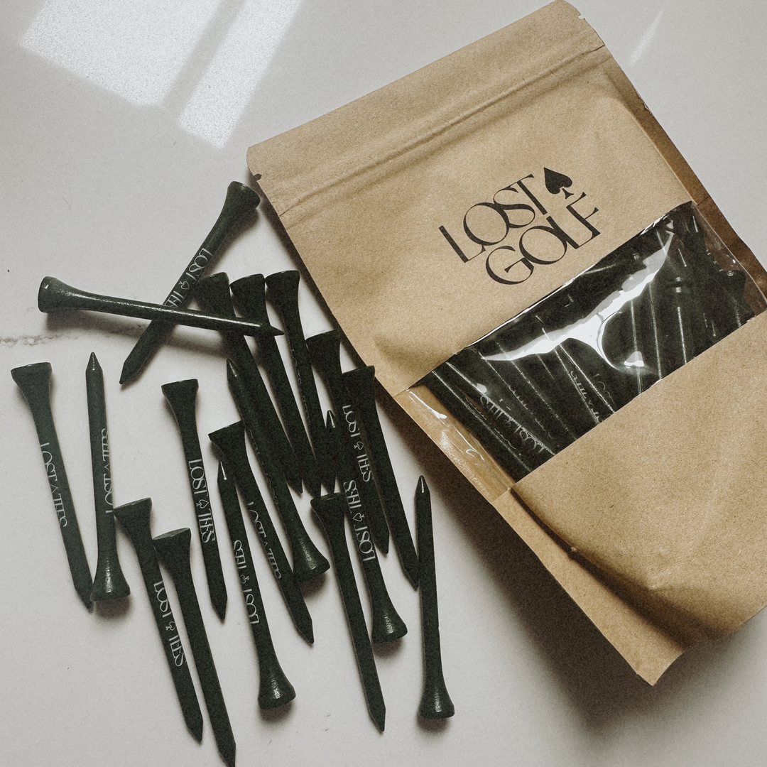 Sustainable bamboo golf tees, durable and lower-impact choice